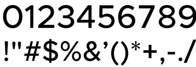 Metropolis-Medium Font OTHER CHARS