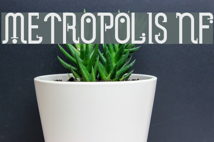 Metropolis NF Font examples