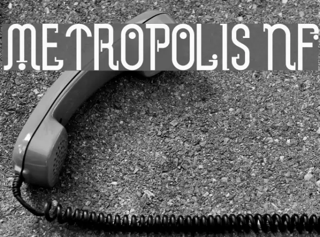 Metropolis NF फ़ॉन्ट examples