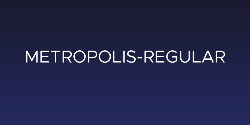 Metropolis-Regular Social Header