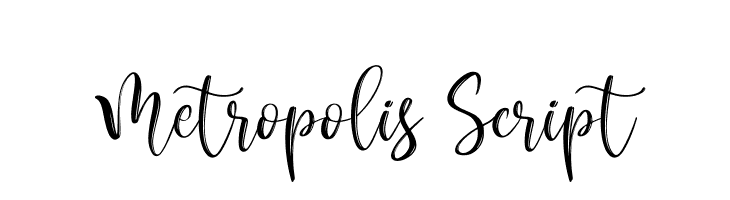 Metropolis Script  Frei Schriftart Herunterladen