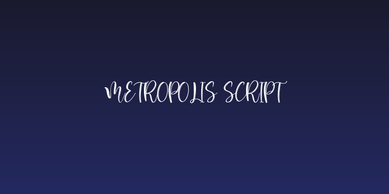 Metropolis Script Social Header