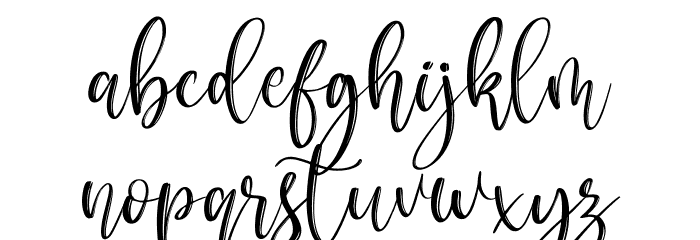 Metropolis Script Font LOWERCASE