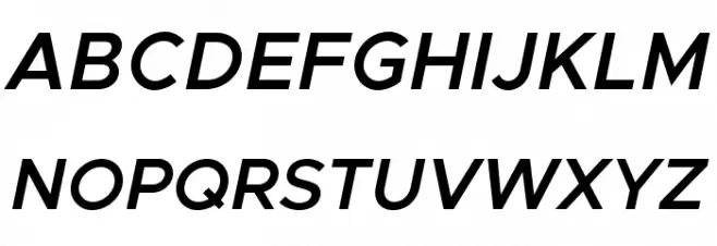 Metropolis Semi Bold Italic Polices MAJUSCULES