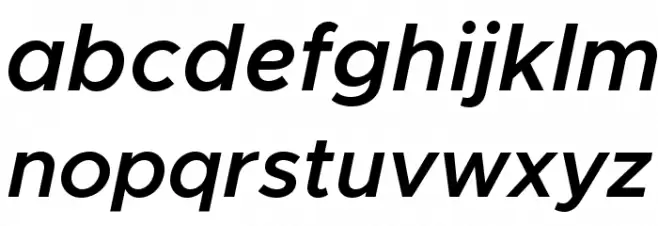 Metropolis Semi Bold Italic Fuentes MINÚSCULAS