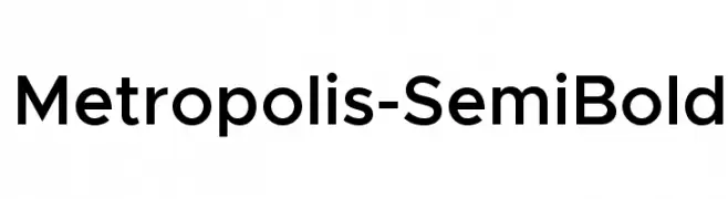 Metropolis-SemiBold  تنزيل الخطوط