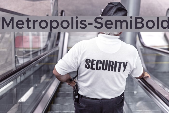 Metropolis-SemiBold Font examples