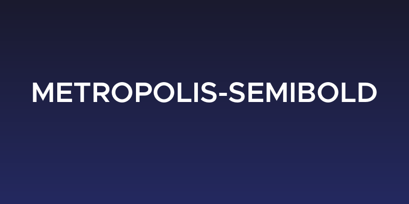 Metropolis-SemiBold Social Header