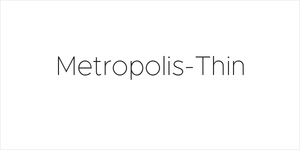 Metropolis-Thin Logo