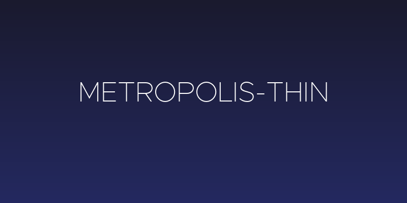 Metropolis-Thin Social Header