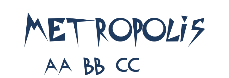 Metropolis Font Preview