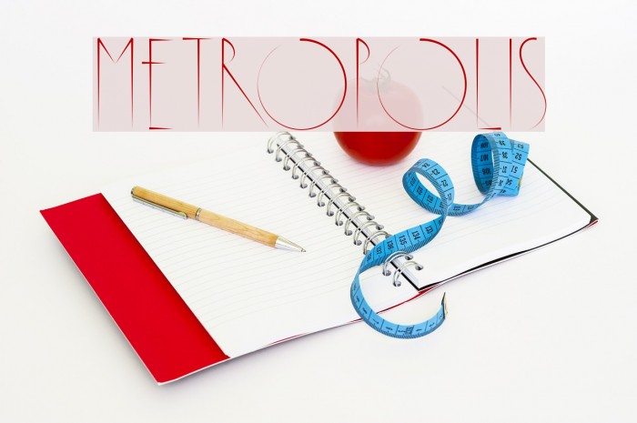 Metropolis Font examples