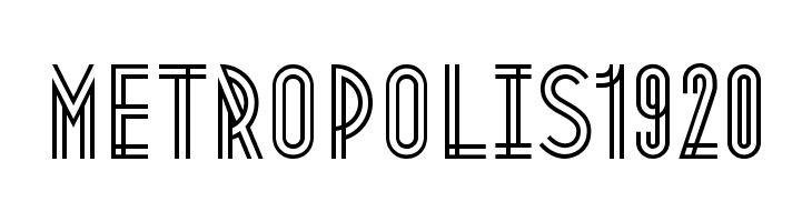 Metropolis1920  font caratteri gratis