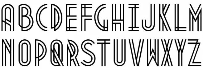 Metropolis1920 Schriftart Groß