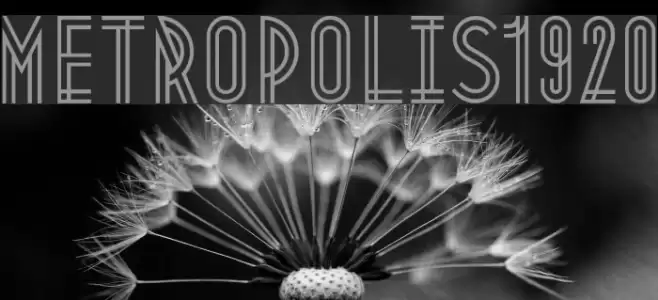 Metropolis1920 フォント examples