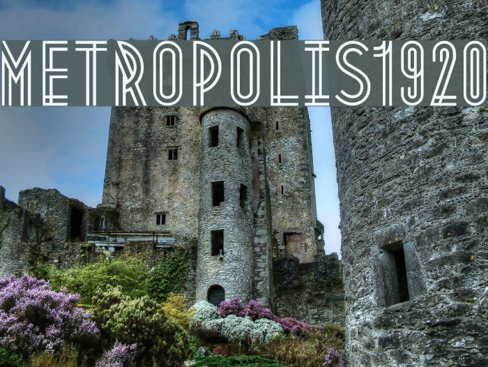 Metropolis1920 フォント examples