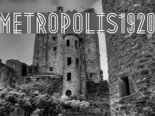 Metropolis1920 フォント examples