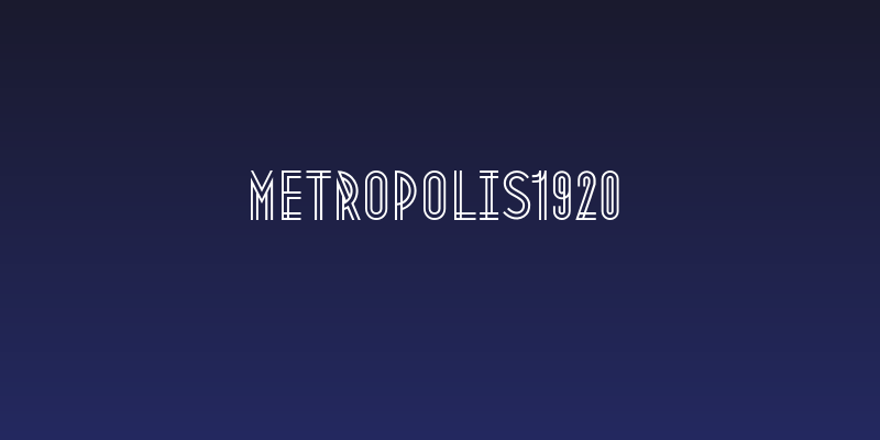 Metropolis1920 Social Header