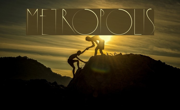 Metropolis Font examples