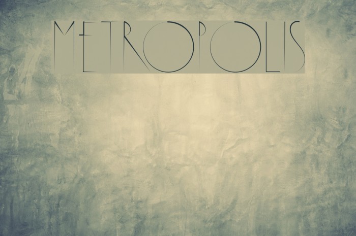 Metropolis Font examples