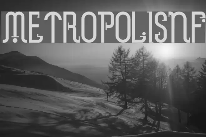 MetropolisNF フォント examples