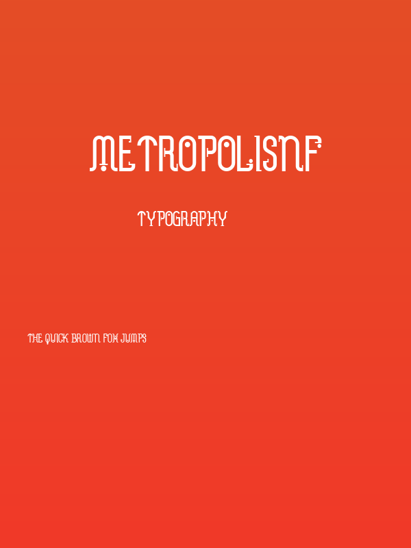 MetropolisNF Poster