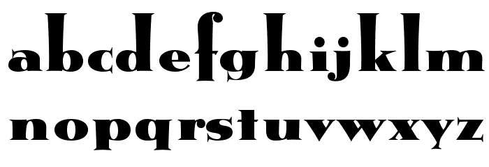 MetropolisSpecialOpti Font LOWERCASE