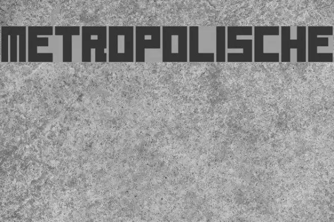 Metropolische Font examples