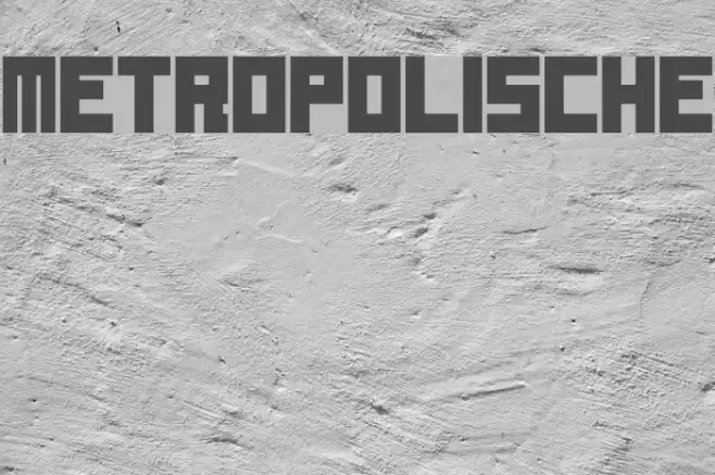 Metropolische Font examples