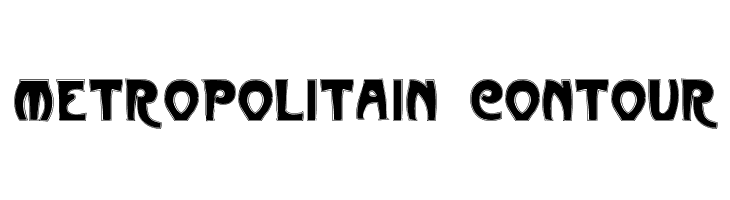 Metropolitain Contour  Descarca Fonturi Gratis