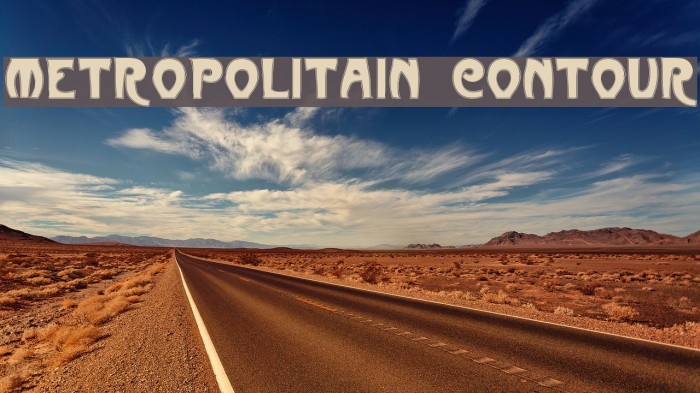 Metropolitain Contour Example 1