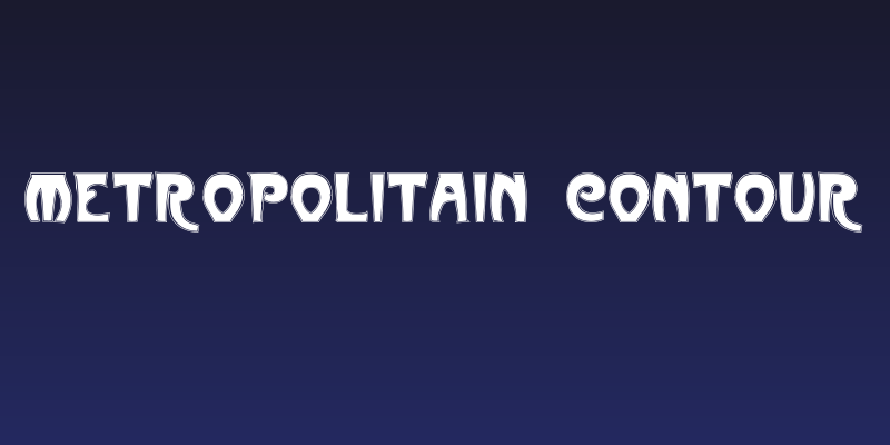 Metropolitain Contour Social Header