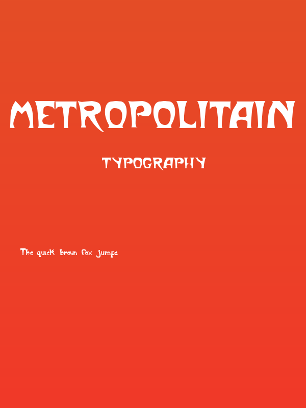 Metropolitain Poster
