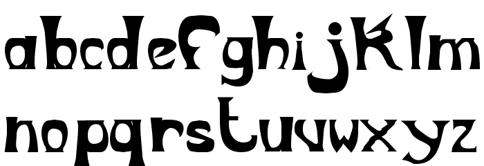 Metropolitain Font LOWERCASE