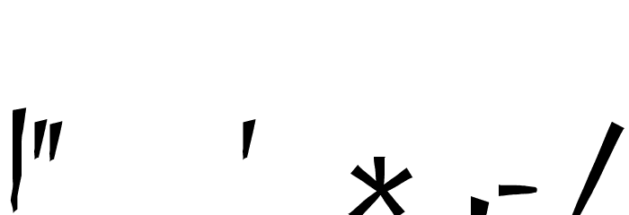 Metropolitan Font OTHER CHARS
