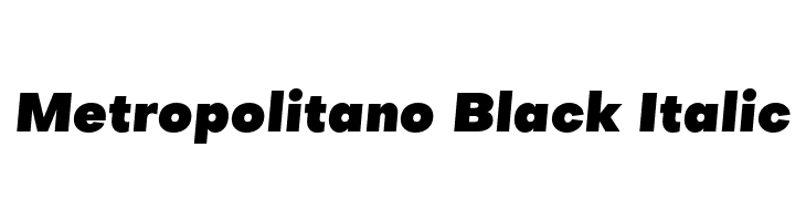 Metropolitano Black Italic  Frei Schriftart Herunterladen