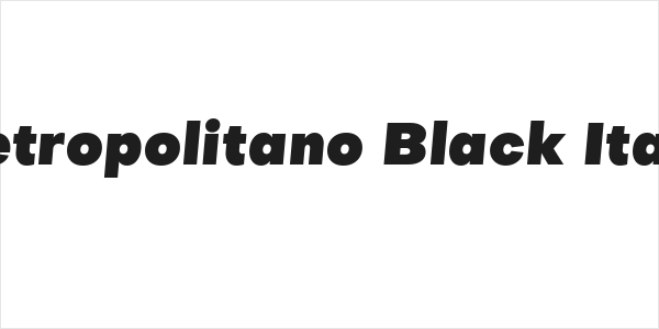 Metropolitano Black Italic Logo