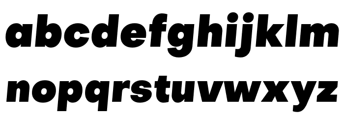 Metropolitano Black Italic Font LOWERCASE