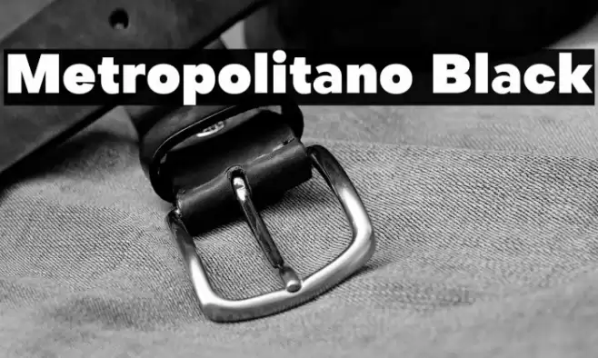 Metropolitano Black Font examples
