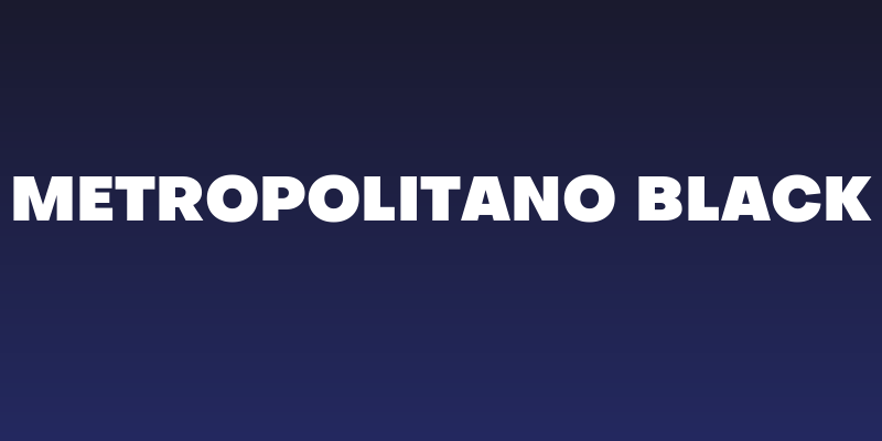 Metropolitano Black Social Header