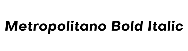 Metropolitano Bold Italic  Fuentes Gratis Descargar