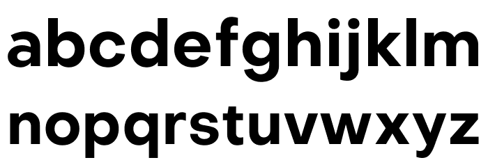 Metropolitano Bold Font LOWERCASE