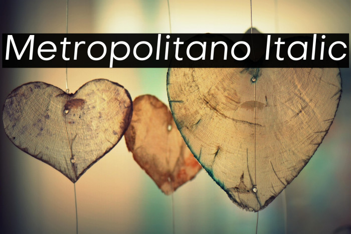 Metropolitano Italic Example 2