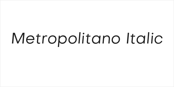 Metropolitano Italic Logo