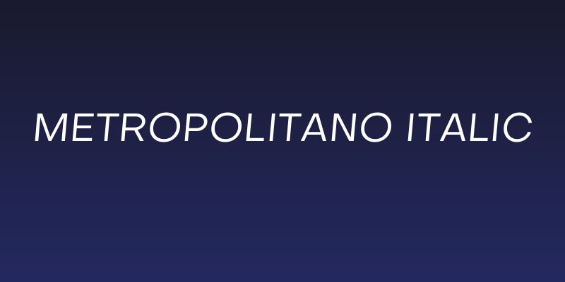 Metropolitano Italic Social Header