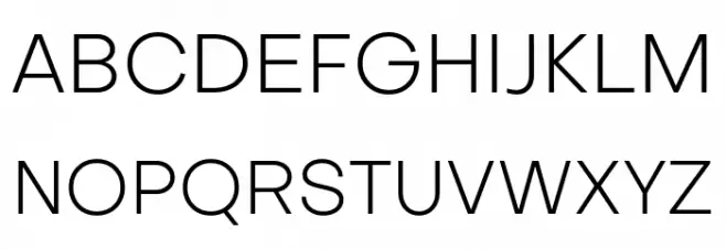 Metropolitano Light 字体 大写