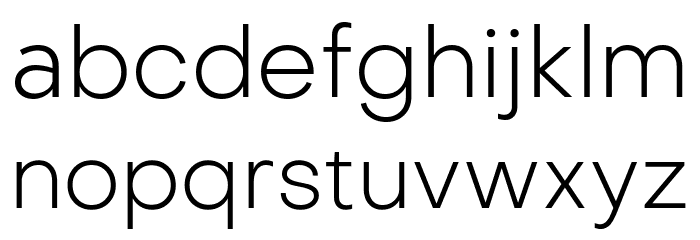Metropolitano Light Font LOWERCASE