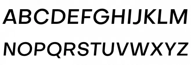 Metropolitano Medium Italic Fuentes MAYÚSCULAS