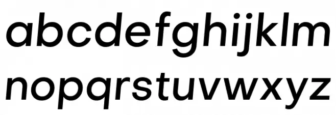 Metropolitano Medium Italic फ़ॉन्ट लोअरकेस