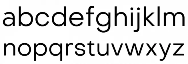 Metropolitano फ़ॉन्ट लोअरकेस